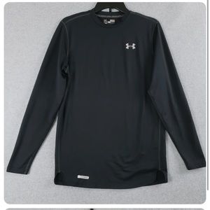 Under Armour Shirt Men's  Fitted Coldgear Black Activewear Top